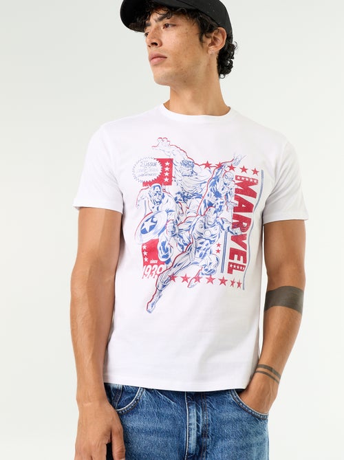 T-shirt 'Marvel' de manga curta - Kiabi