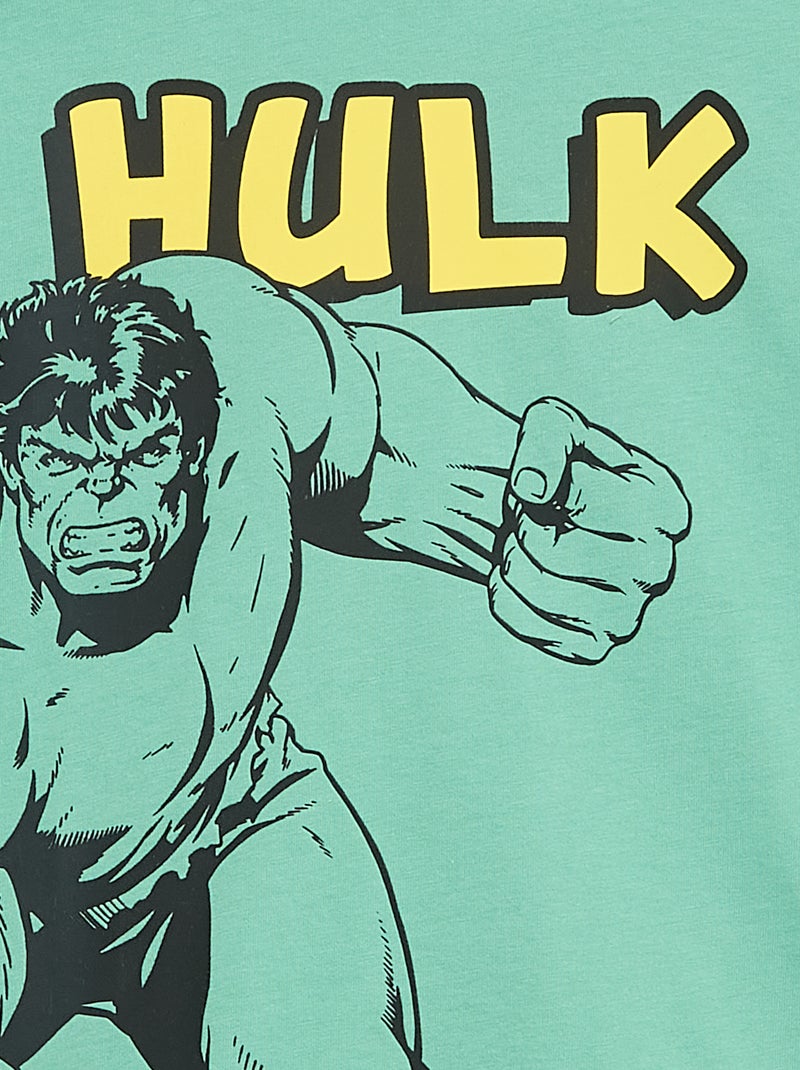 T-shirt 'Marvel' de manga curta Verde - Kiabi
