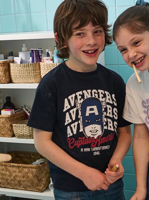 T-shirt 'Marvel' estampada de manga curta - Kiabi