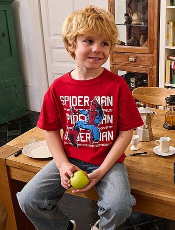 T-shirt 'Marvel' estampada de manga curta