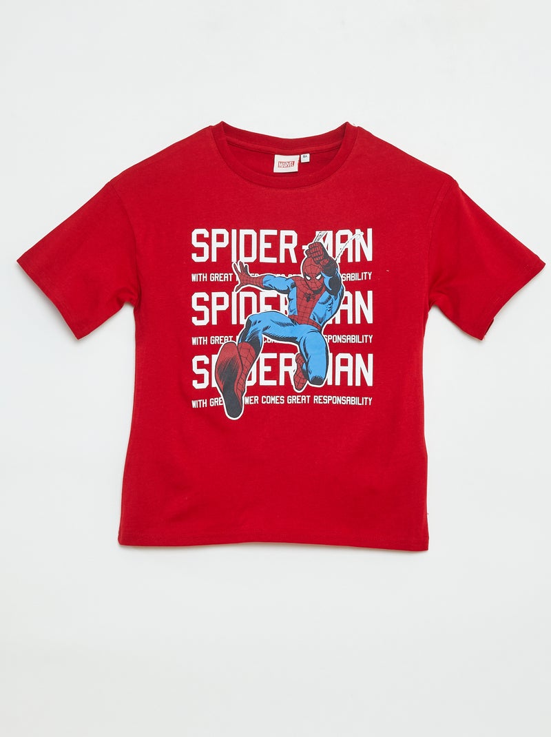 T-shirt 'Marvel' estampada de manga curta Vermelho - Kiabi