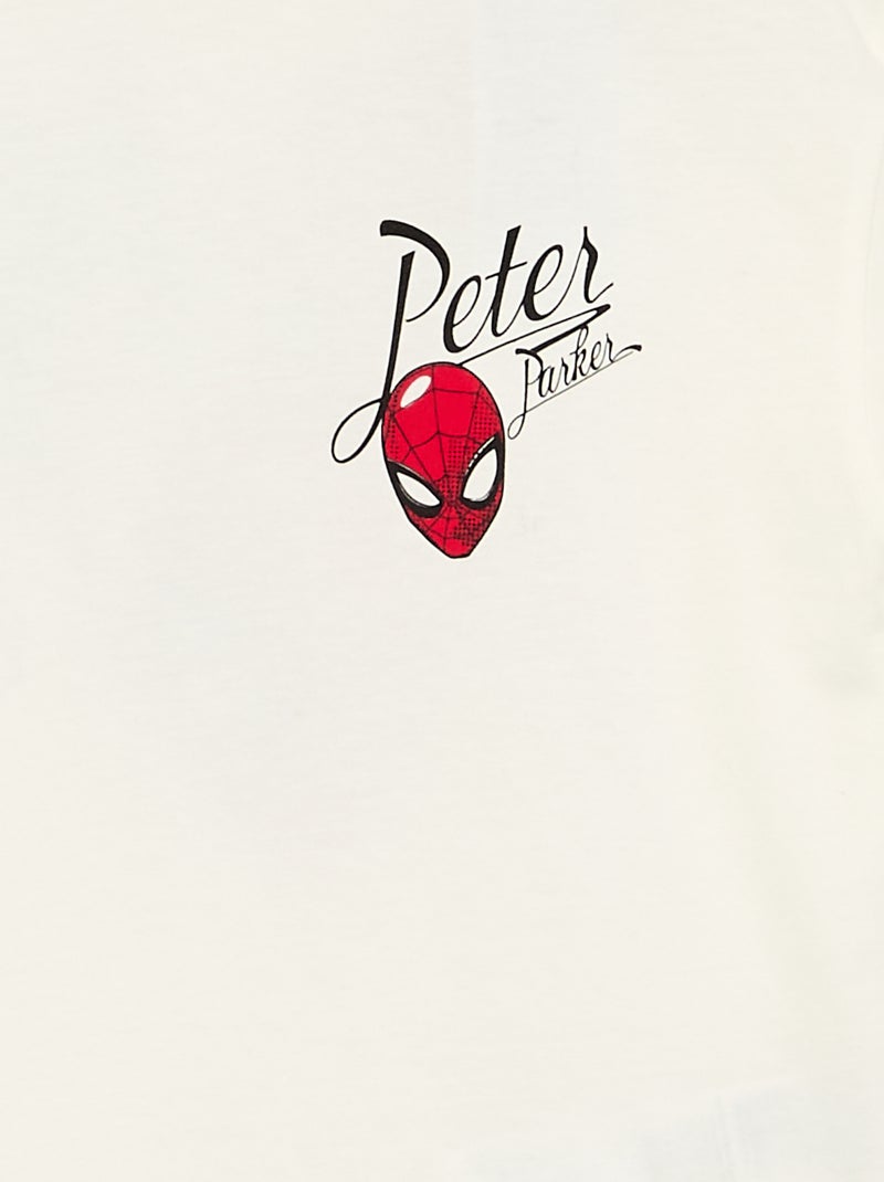 T-shirt 'Marvel' 'Spider-Man' de manga comprida Branco - Kiabi