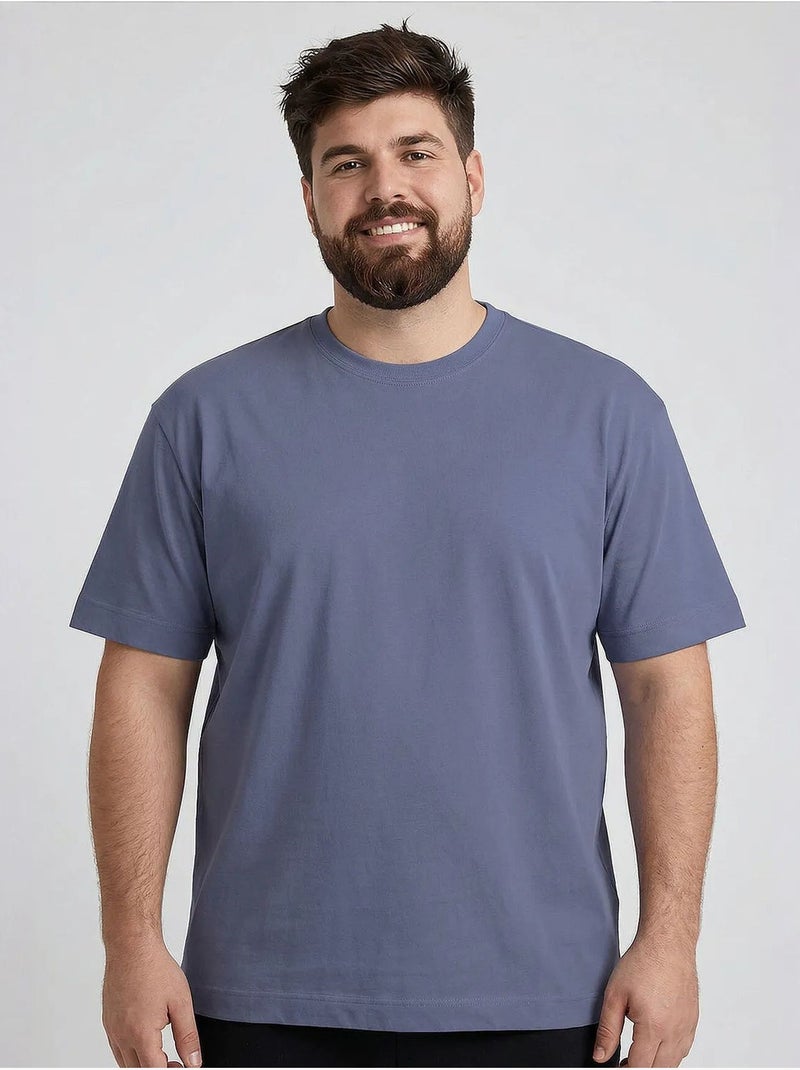 T-shirt masculina de algodão e elastano tommy Azul - Kiabi
