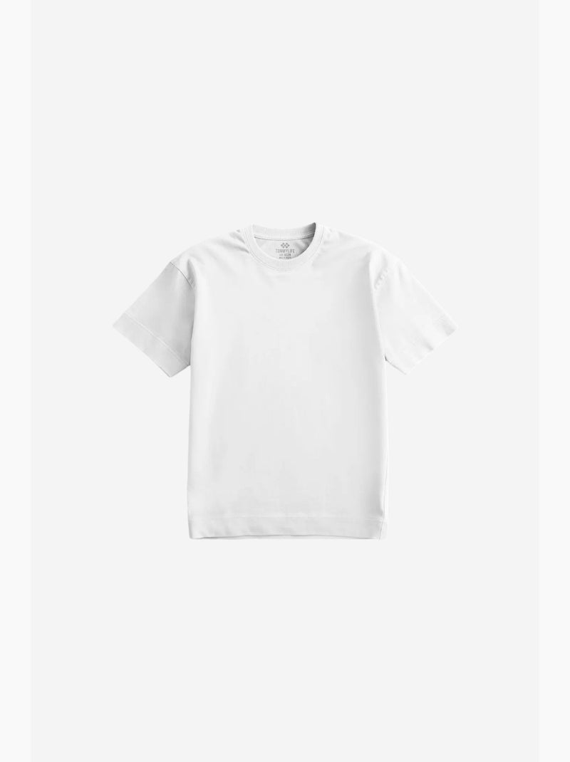 T-shirt masculina de algodão e elastano tommy Branco - Kiabi