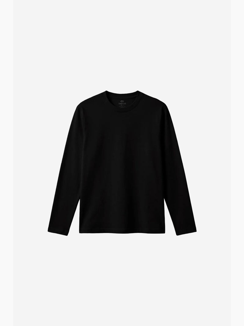 T-shirt masculina de algodão e elastano tommy Preto - Kiabi
