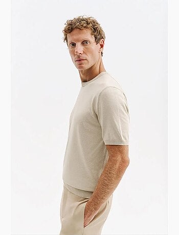 T-shirt masculina de algodão giesto