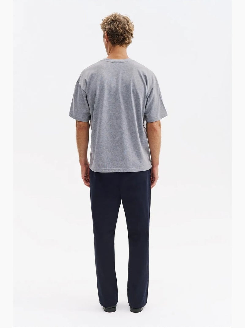 T-shirt masculina de algodão giesto Cinza - Kiabi