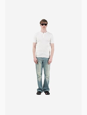 T-shirt masculina de algodão-poliéster giesto