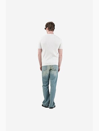T-shirt masculina de algodão-poliéster giesto