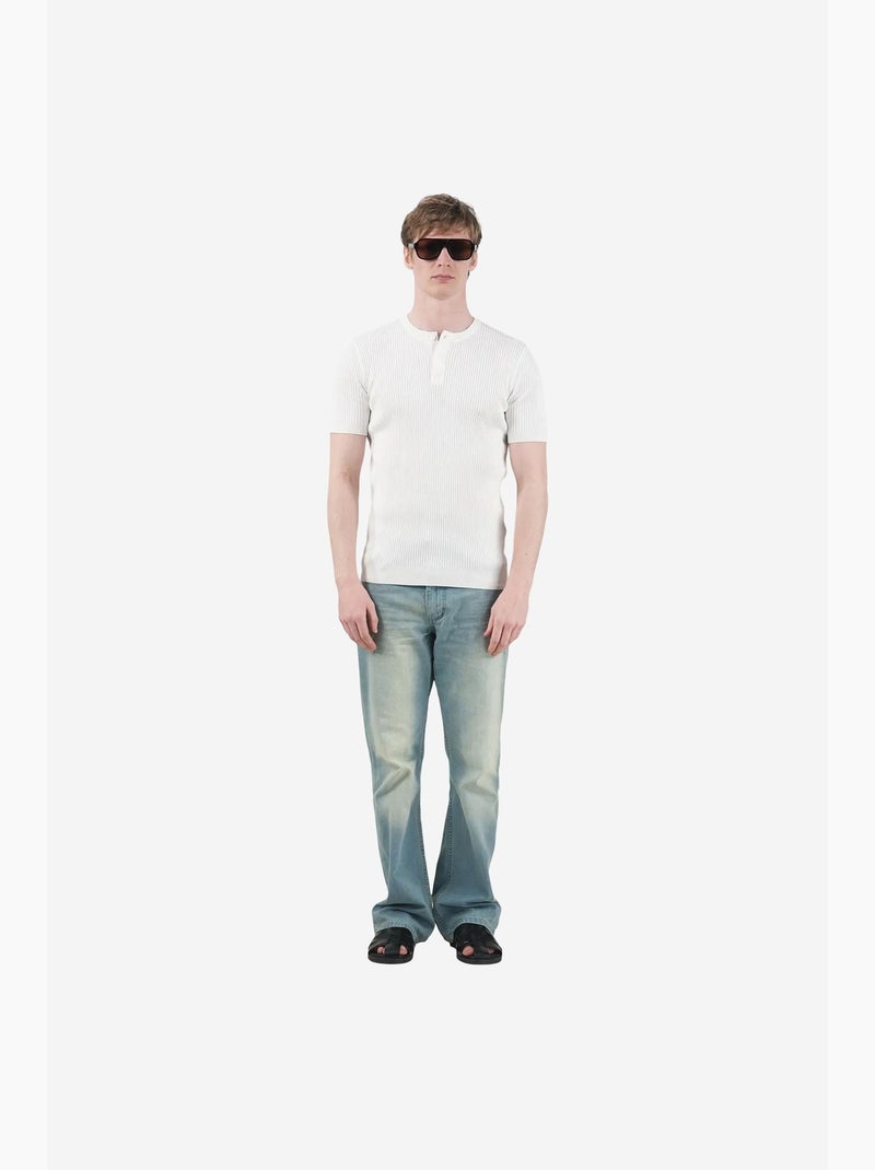 T-shirt masculina de algodão-poliéster giesto Branco - Kiabi