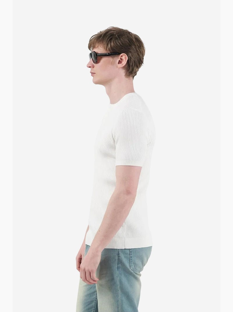 T-shirt masculina de algodão-poliéster giesto Branco - Kiabi