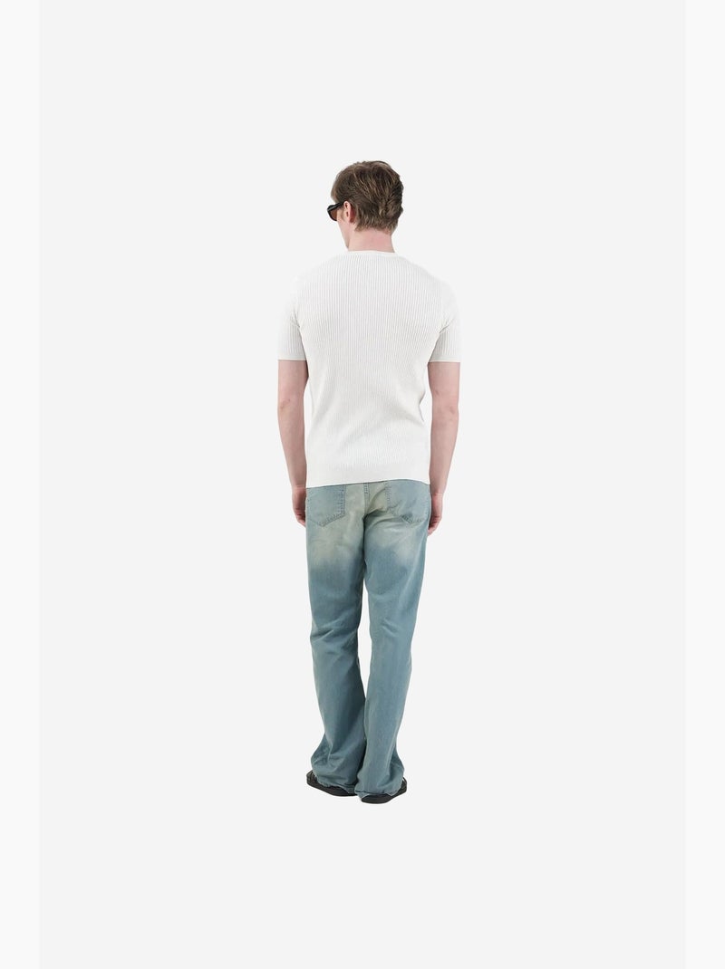 T-shirt masculina de algodão-poliéster giesto Branco - Kiabi