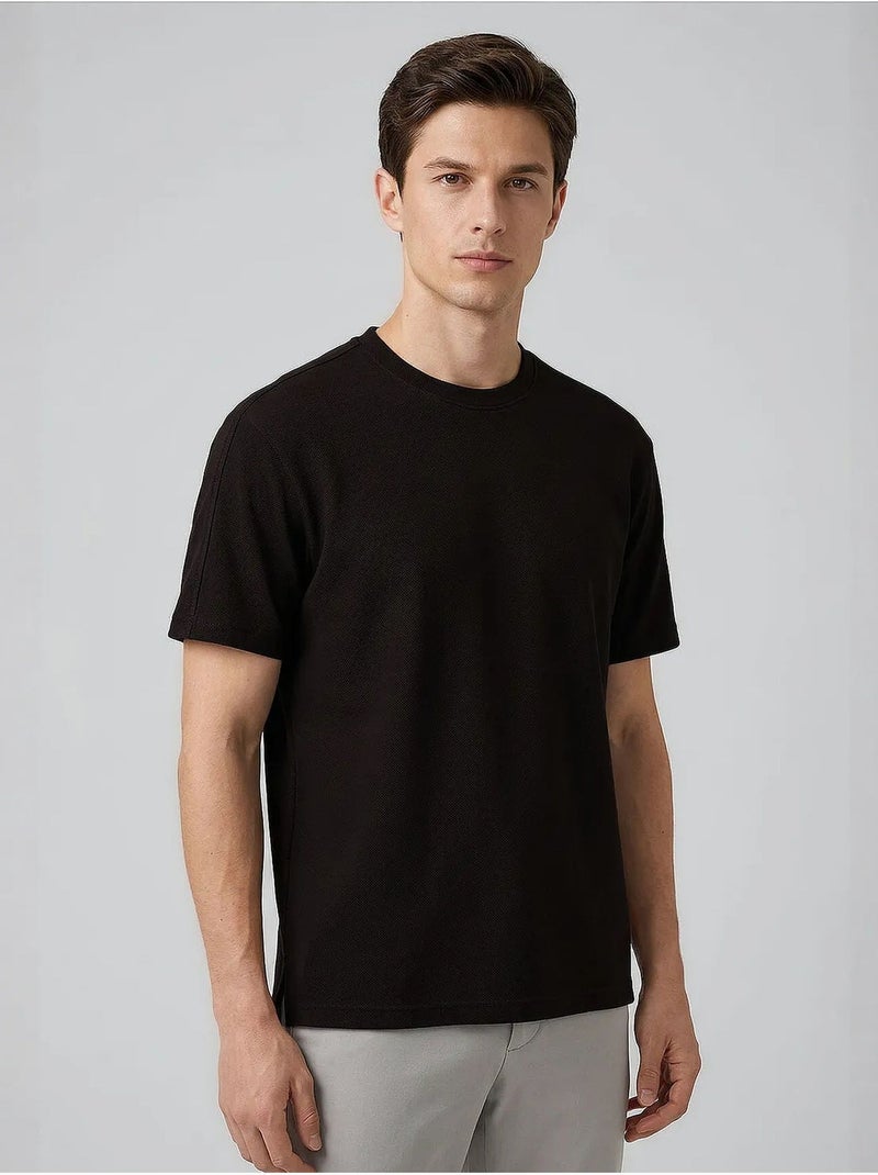T-shirt masculina em mistura de viscose tommy Bege-argila - Kiabi