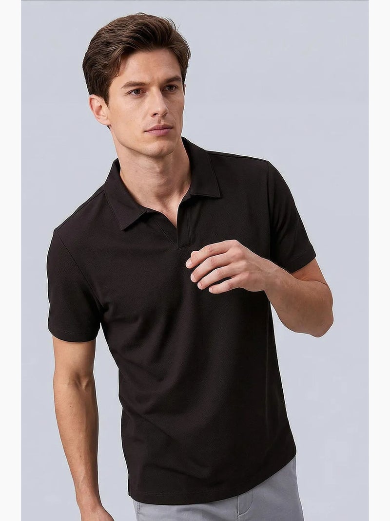 T-shirt masculina em mistura de viscose tommy Bege-argila - Kiabi