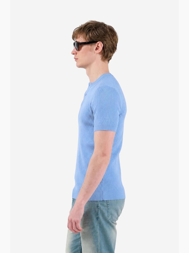 T-shirt masculina giesto Azul-céu - Kiabi