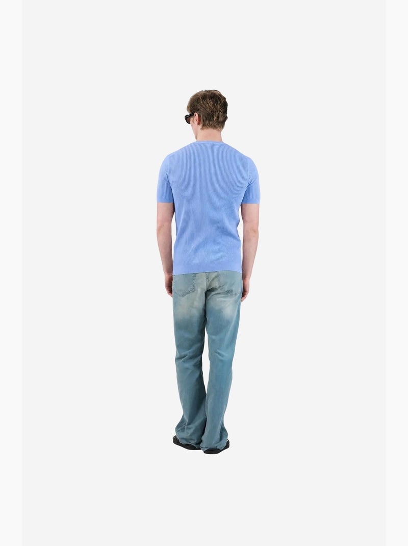 T-shirt masculina giesto Azul-céu - Kiabi