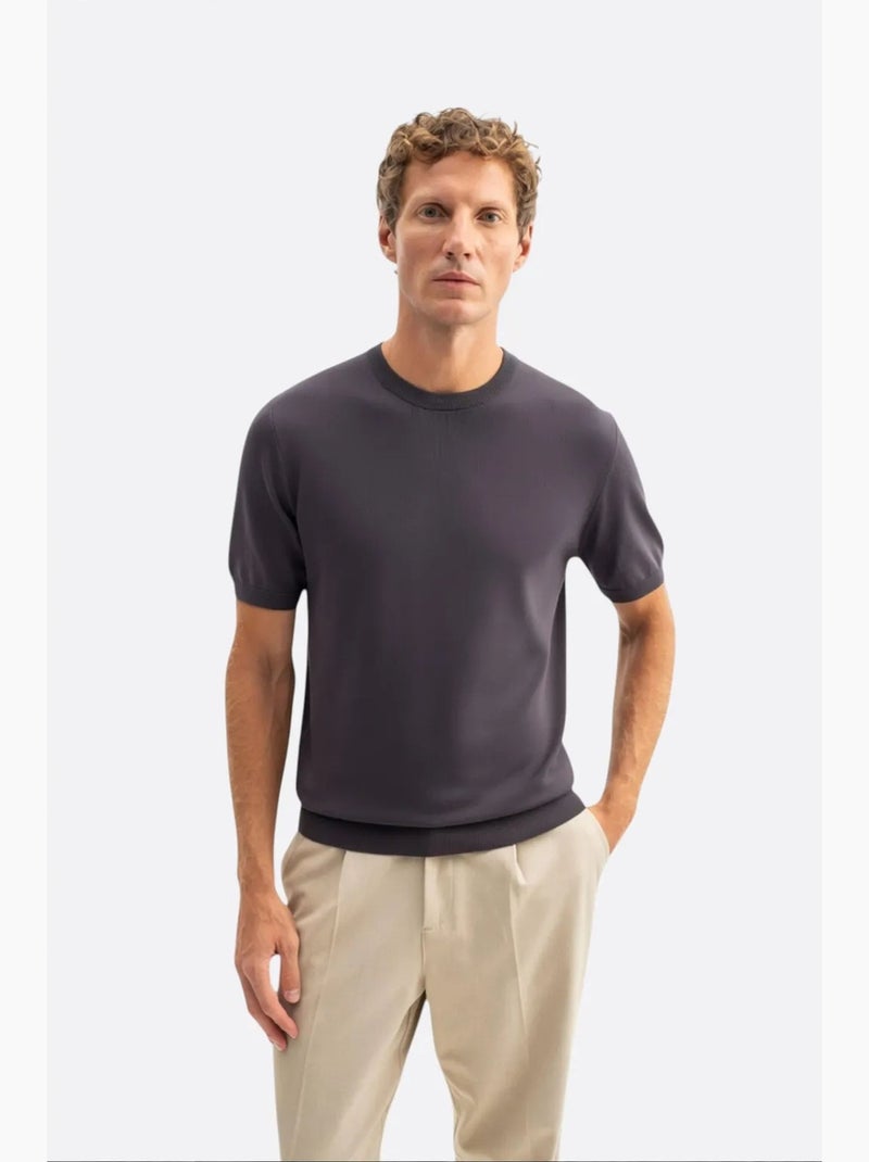 T-shirt masculina giesto Cinza-preto - Kiabi