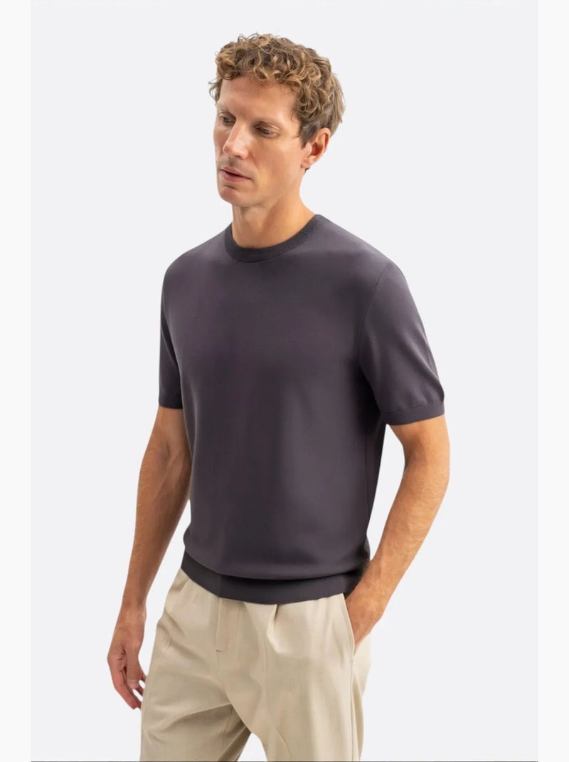 T-shirt masculina giesto Cinza-preto - Kiabi