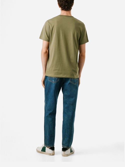 T-shirt Masculina Kaki Escuro Pepe Jeans Original Basic - Kiabi