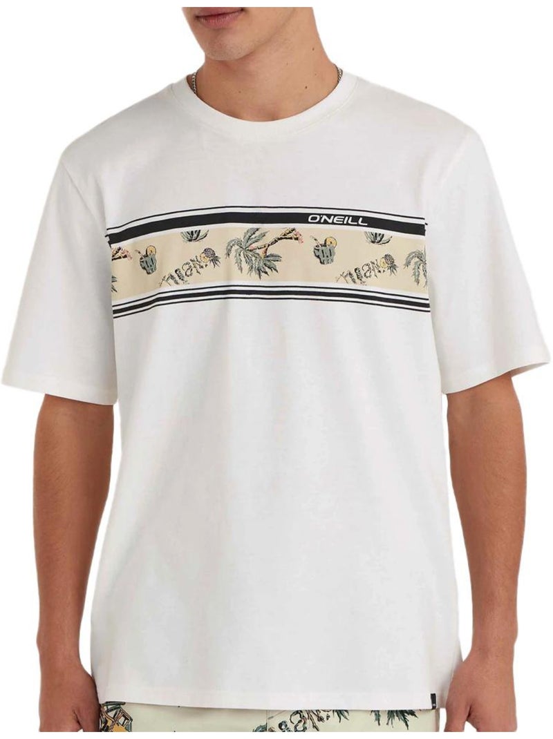 T-Shirt Masculina O'Neill Mix & Match Branca Branco - Kiabi