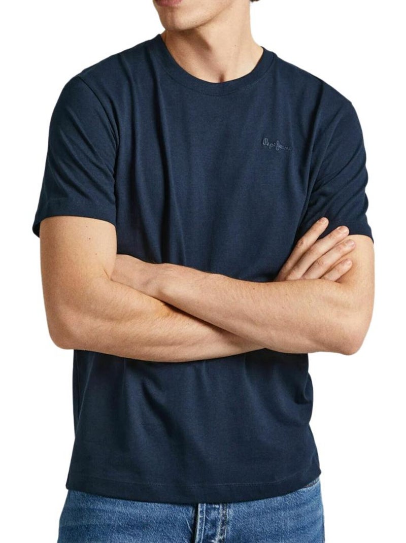 T-shirt Masculina Pepe Jeans Connor Azul Marinho Azul-marinho - Kiabi