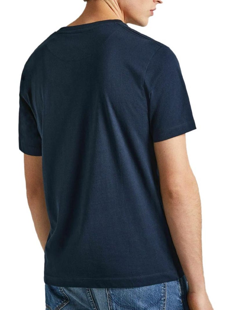 T-shirt Masculina Pepe Jeans Connor Azul Marinho Azul-marinho - Kiabi