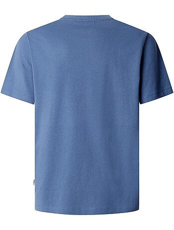 T-shirt castanho escuro masculino pepe jeans contrast connor