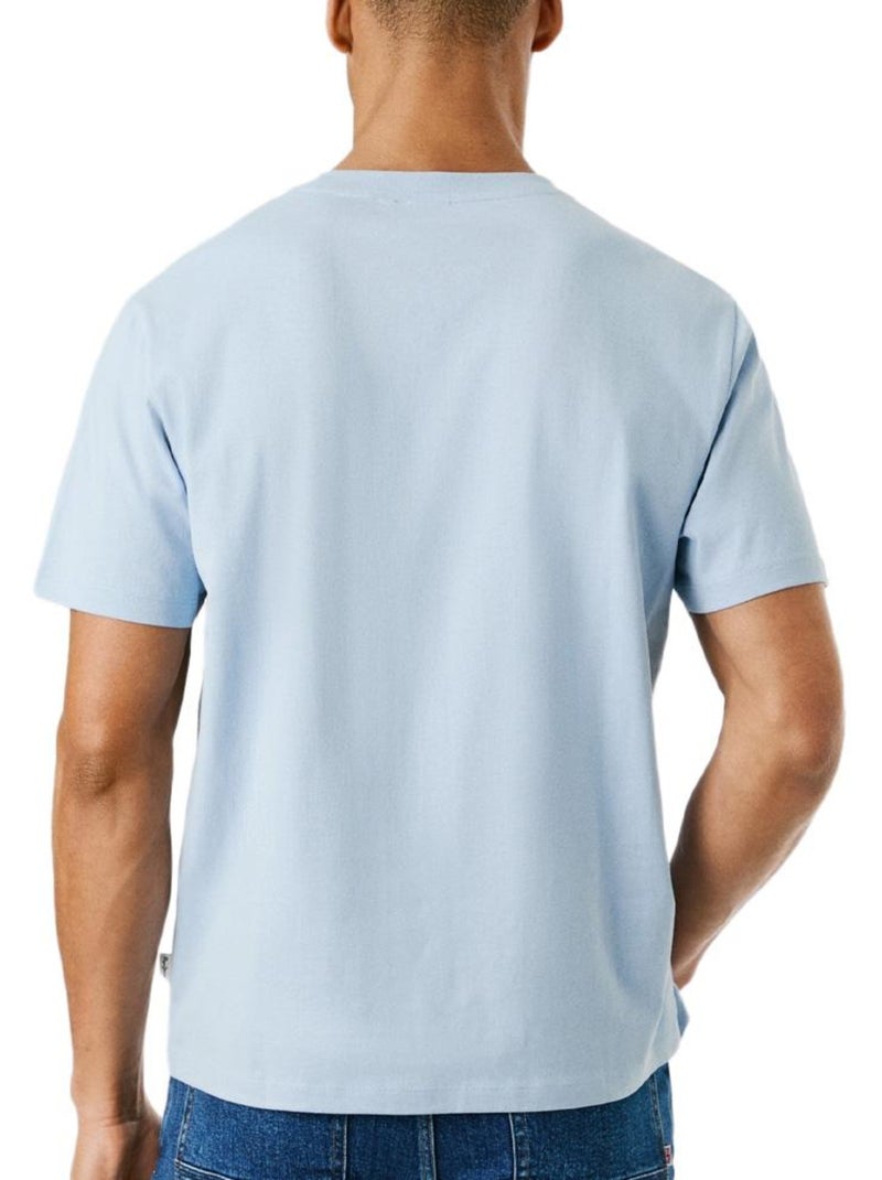T-shirt Masculina Pepe Jeans Connor com Contraste Azul Azul - Kiabi