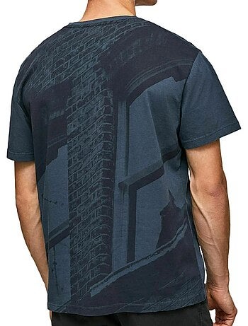 T-shirt Masculina Pepe Jeans Raevon Azul Marinho