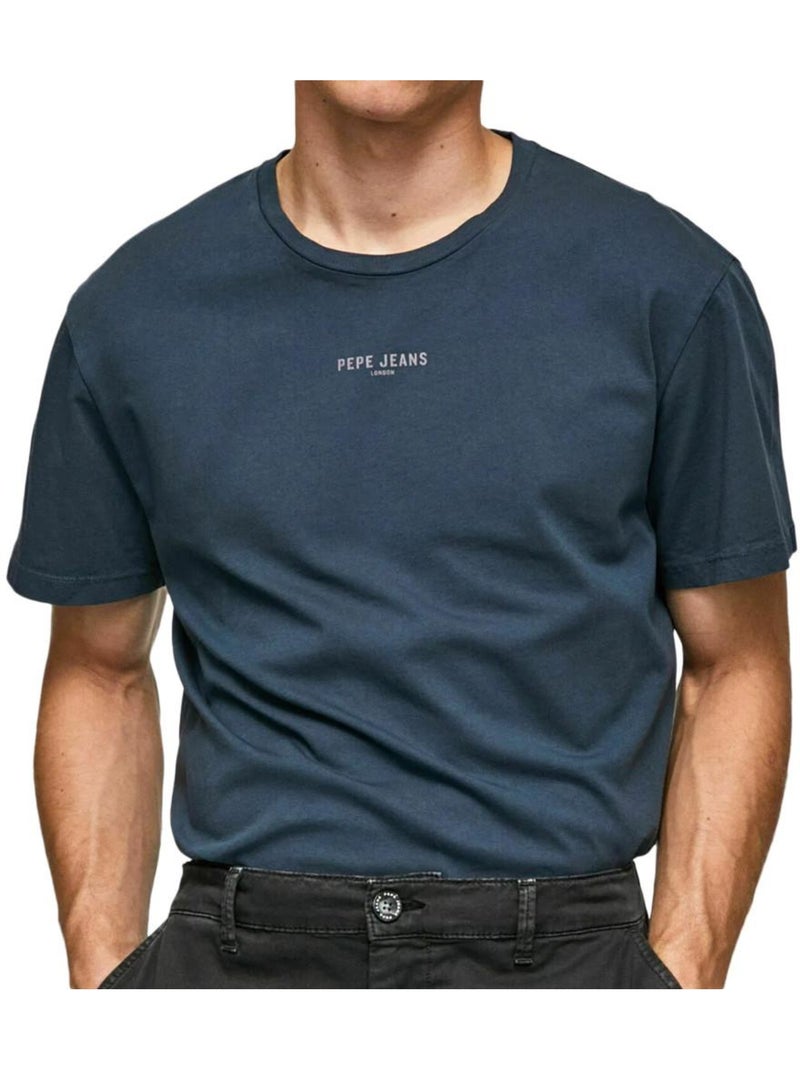 T-shirt Masculina Pepe Jeans Raevon Azul Marinho Azul-marinho - Kiabi