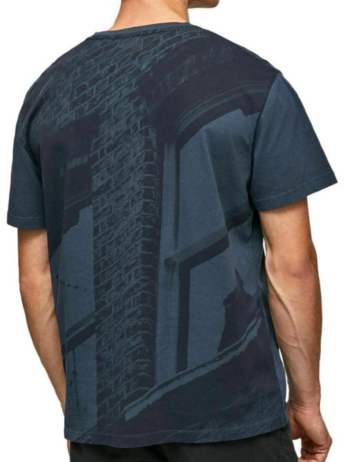 T-shirt Masculina Pepe Jeans Raevon Azul Marinho - Kiabi
