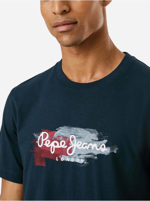 T-shirt masculina pepe jeans trey azul marinho - Kiabi T-shirt masculina pepe jeans trey azul marinho - Kiabi