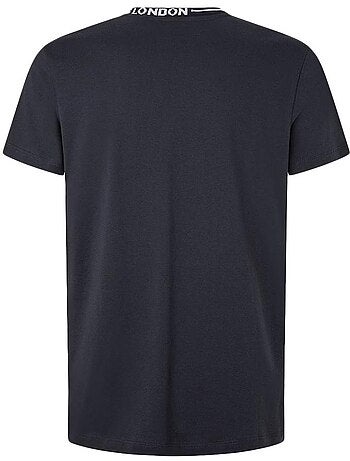 T-shirt Masculina Pepe Jeans Warian PM509117 Azul Marinho
