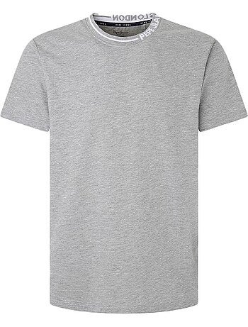 T-shirt masculina pepe jeans warian pm509117 cinzenta