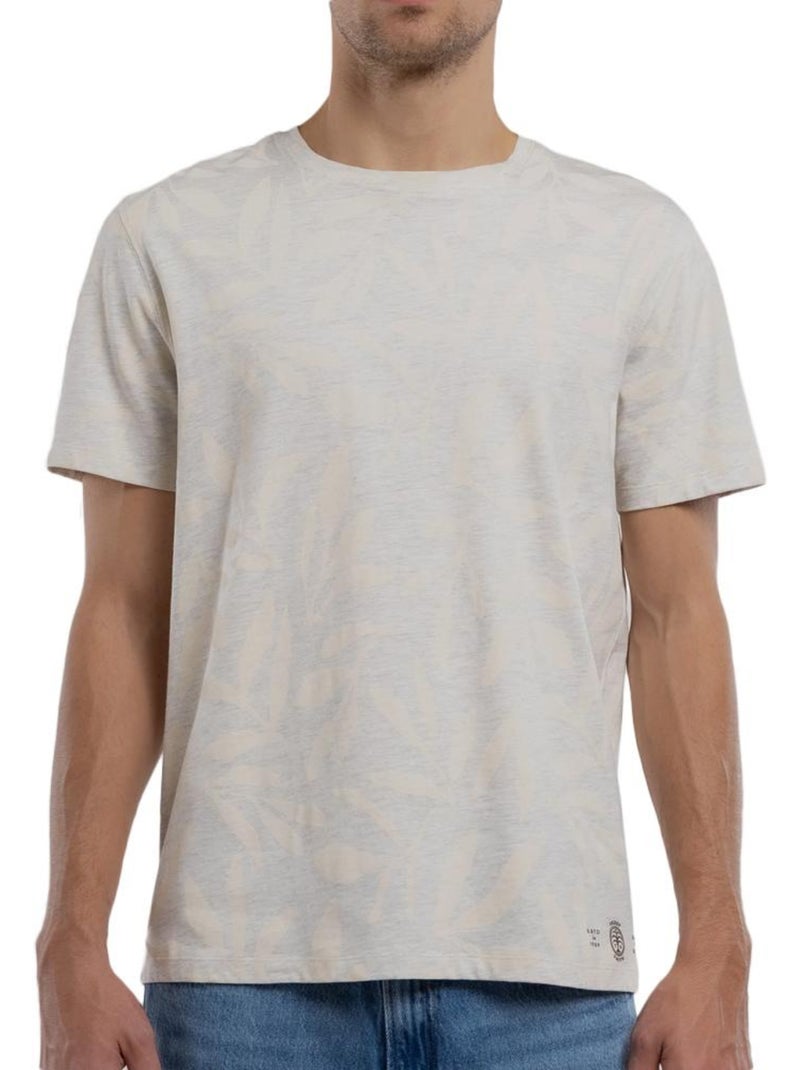 T-shirt masculina teddy smith areski cinzento/cru Ecru - Kiabi