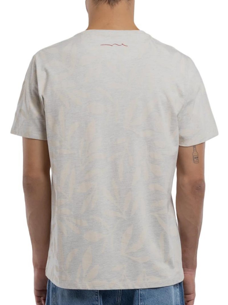 T-shirt masculina teddy smith areski cinzento/cru Ecru - Kiabi