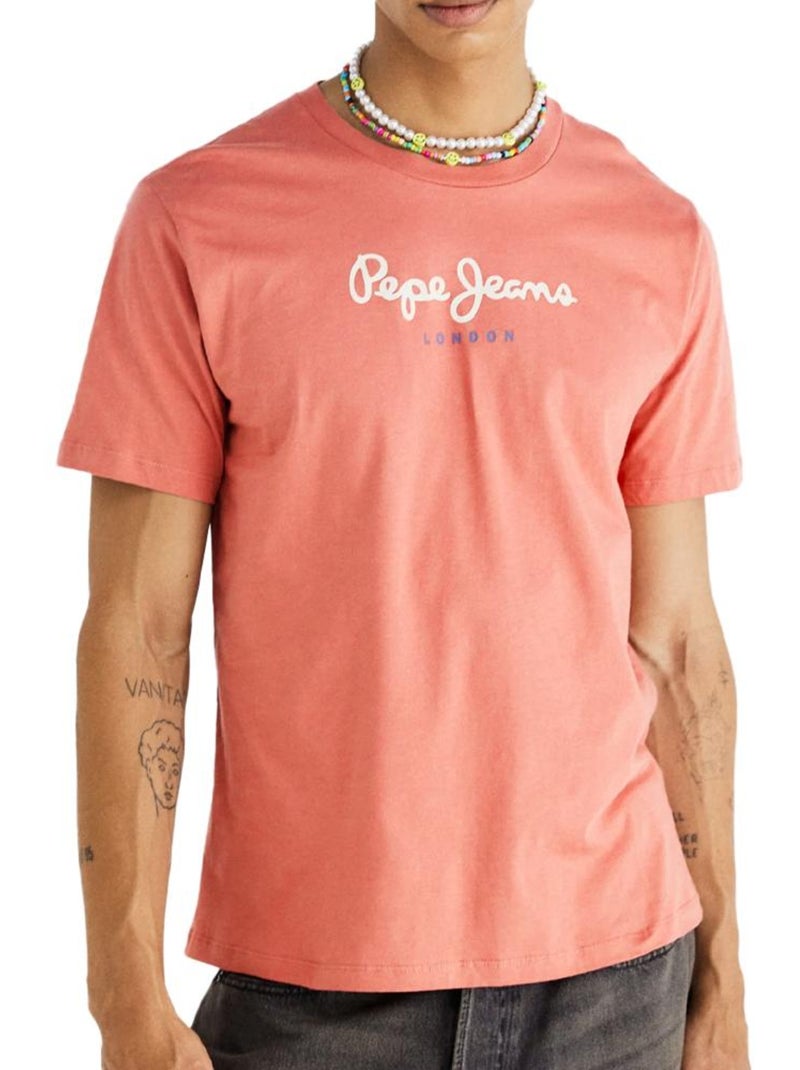 T-shirt Masculina Vermelha Pepe Jeans Eggo AQW Coral - Kiabi