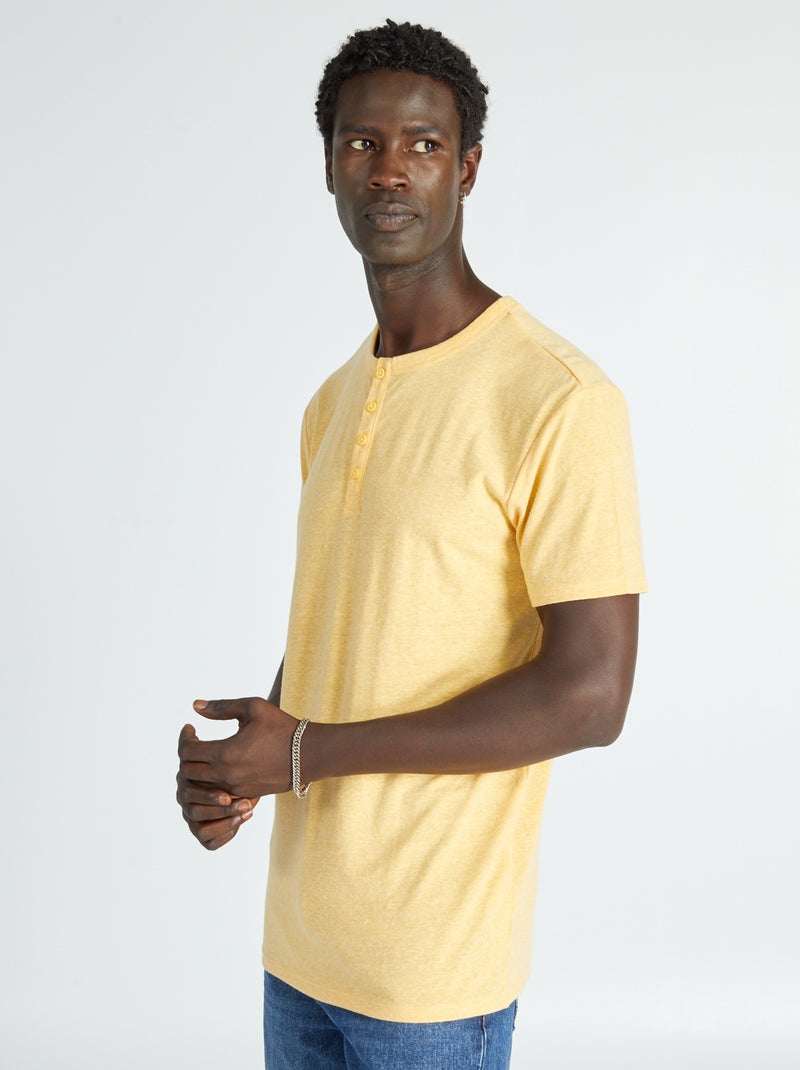 T-shirt matizada AMARELO - Kiabi