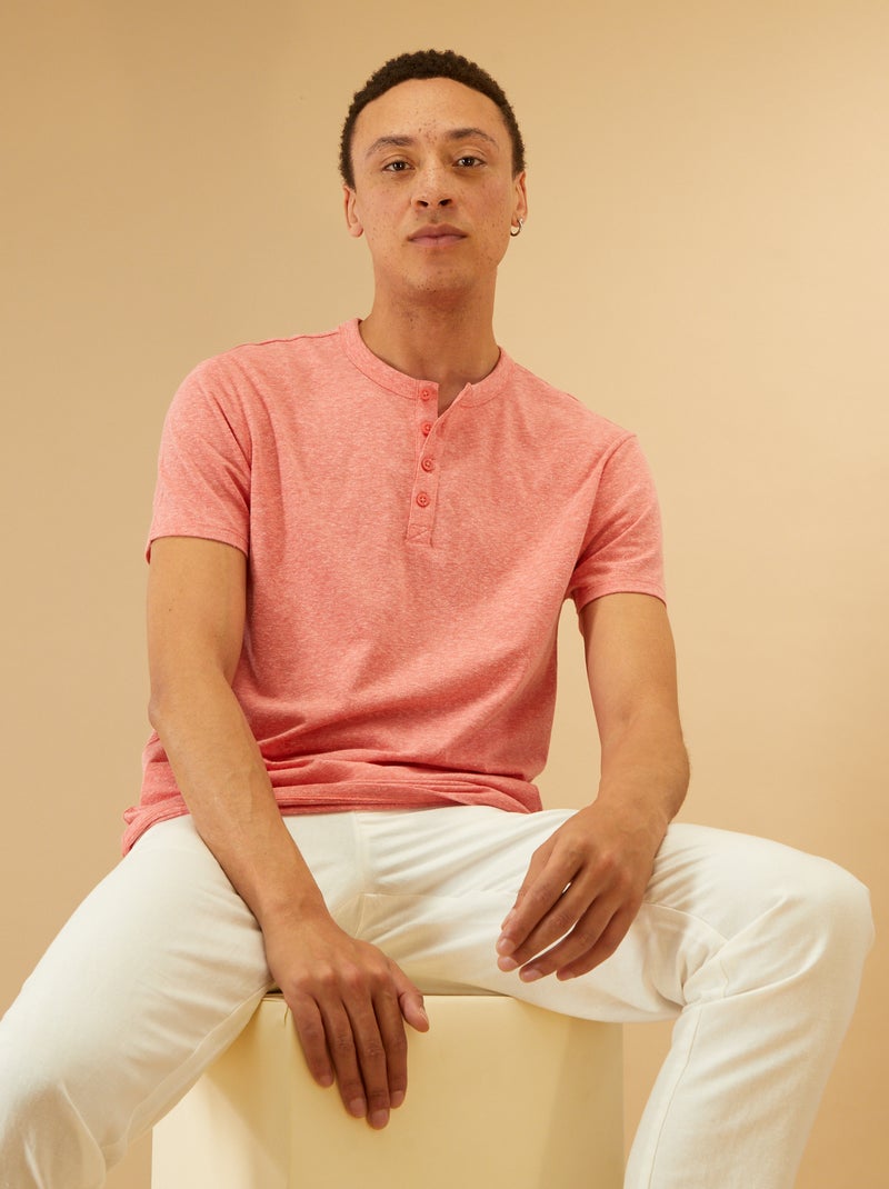 T-shirt matizada Rosa - Kiabi