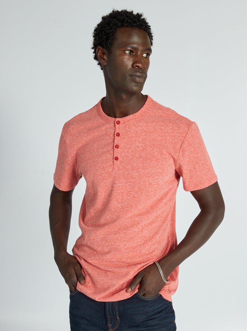 T-shirt matizada VERMELHO - Kiabi