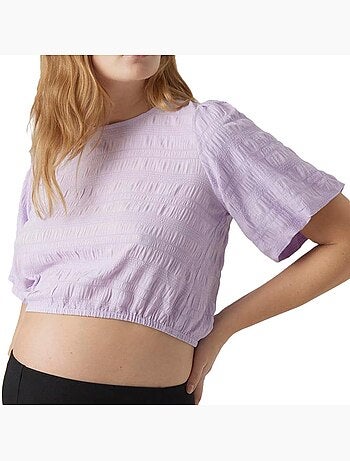 T-Shirt Mauve para Mulher Mamalicious Beau