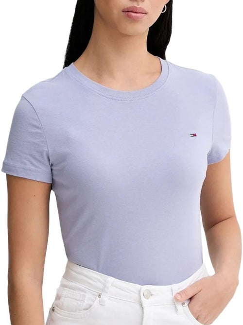 T-shirt Mauve para Mulher Tommy Hilfiger Tjw - Kiabi T-shirt Mauve para Mulher Tommy Hilfiger Tjw - Kiabi
