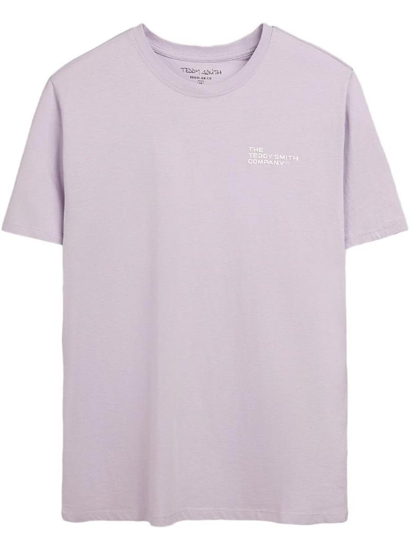 T-Shirt Mauve para Rapaz Teddy Smith Company Roxo - Kiabi
