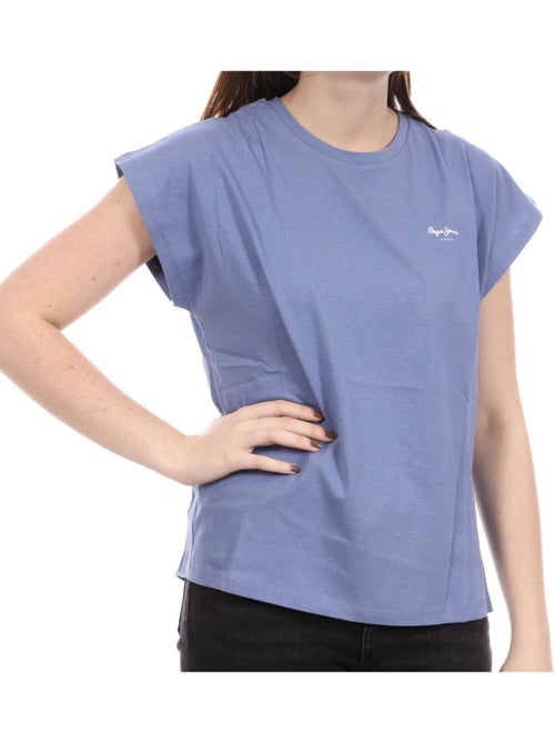 T-shirt Mauve Pepe Jeans Bloom para Mulher - Kiabi T-shirt Mauve Pepe Jeans Bloom para Mulher - Kiabi