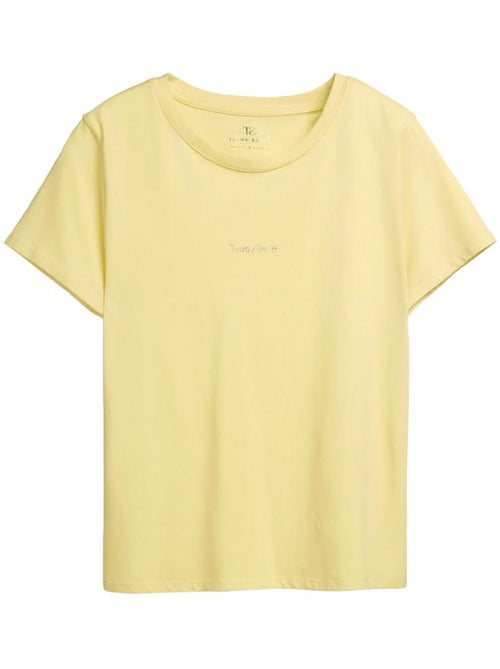 T-shirt menina amarela teddy smith ribelles - Kiabi