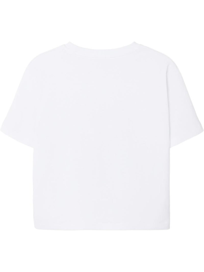 T-shirt Menina Name it Agmar Branco Branco Preto Cinza - Kiabi