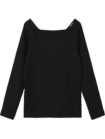 T-shirt de Manga Comprida Branca para Menina Name it Fotilia