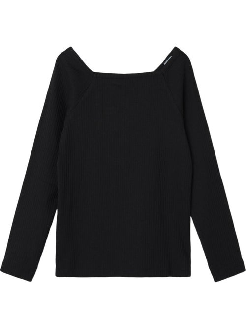 T-shirt Menina Name It Fotilia Manga Comprida Preto - Kiabi