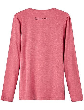 T-shirt Menina Name It ROCK Rosa