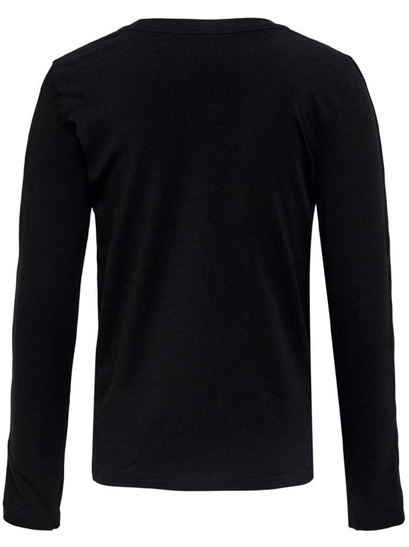 T-Shirt Menina Preto Kids ONLY Kognina Box Preto - Kiabi